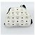 Mochila MCM Vicetos de cuero PVC Blanco Plata Auth ka5127 - vista 11
