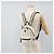 Mochila MCM Vicetos de cuero PVC Blanco Plata Auth ka5127 - vista 24
