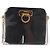 Borsa a tracolla Salvatore Ferragamo Gancini con catena, plastica trasparente, oro, autentica 191682A - vista 13
