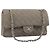 CHANEL Matelasse Chain Shoulder Bag Cotone Grigio Argento CC Auth mr2778 Marrone