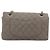 CHANEL Matelasse Chain Shoulder Bag Cotone Grigio Argento CC Auth mr2778 Marrone - vista 2
