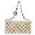 Borsa a Spalla con Catena Miu Miu in Pelliccia Bianco Argento Auth 190605M - vista 2