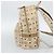MCM Vicetos Logogram Rucksack PVC Beige Gold Auth gh2219 Golden - Ansicht 5