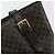 Céline Borsa a Spalla CELINE Macadam Canvas PVC Pelle Nera Oro Auth 190902A Nero D'oro - vista 17