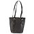 Céline Borsa a Spalla CELINE Macadam Canvas PVC Pelle Nera Oro Auth 190902A Nero D'oro - vista 2