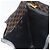 Céline Borsa a Spalla CELINE Macadam Canvas PVC Pelle Nera Oro Auth 190902A Nero D'oro - vista 21