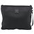 Clutch MCM Vicetos Logogram in pelle e PVC nero con dettagli argento Auth mr2715 - vista 2