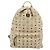 Zaino MCM Vicetos Logogram PVC Leather Beige Gold Auth 190802 D'oro - vista 2