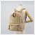 Zaino MCM Vicetos Logogram PVC Leather Beige Gold Auth 190802 D'oro - vista 28