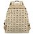 Zaino MCM Vicetos Logogram PVC Leather Beige Gold Auth 190802 D'oro - vista 3