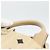Zaino MCM Vicetos Logogram PVC Leather Beige Gold Auth 190802 D'oro - vista 8