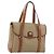 Céline Borsa CELINE Macadam Canvas PVC Beige Oro Auth 190386 D'oro