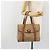 Céline Borsa CELINE Macadam Canvas PVC Beige Oro Auth 190386 D'oro - vista 25
