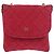 CHANEL Chain Pouch Cotton Pink Gold CC Auth mr2713 Rosa D'oro - vista 13