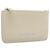 BALENCIAGA Fragment Case Leather Ivory Silver 810902 Auth 191382V Prata Cru