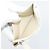 BALENCIAGA Fragment Case Leather Ivory Silver 810902 Auth 191382V Prata Cru - vista 18
