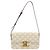 Céline Borsa a Spalla CELINE Triomphe in Pelle Bianco Oro Auth BA13935M D'oro - vista 13