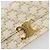 Céline Borsa a Spalla CELINE Triomphe in Pelle Bianco Oro Auth BA13935M D'oro - vista 19