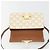 Céline Borsa a Spalla CELINE Triomphe in Pelle Bianco Oro Auth BA13935M D'oro - vista 20