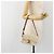 Céline Borsa a Spalla CELINE Triomphe in Pelle Bianco Oro Auth BA13935M D'oro - vista 24