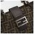FENDI Zucca Canvas Mamma Baguette Tote Bag Marrone Nero Aut 190385 - vista 18