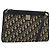 Borsa a tracolla Christian Dior Trotter Canvas Navy Gold Auth BA13956 D'oro Blu navy
