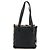 Borsa a Spalla BURBERRY Nova Check in Pelle e Tela Beige Nero Auth bs35984A - vista 2