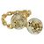 Anello LOUIS VUITTON Bergvale Inclusion Fawn in metallo Oro M65539 LV Auth BA13861V
