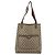 Borsa Tote GUCCI GG Supreme Web Sherry Line PVC Beige Oro Auth ar13997 D'oro - vista 13