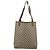 Borsa Tote GUCCI GG Supreme Web Sherry Line PVC Beige Oro Auth ar13997 D'oro - vista 2
