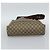 Borsa Tote GUCCI GG Supreme Web Sherry Line PVC Beige Oro Auth ar13997 D'oro - vista 5