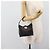 Borsa a mano Salvatore Ferragamo Gancini in pelle nera argento ka5126A - vista 20