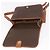Céline Borsa a tracolla CELINE Macadam PVC Pelle Marrone Oro Auth 191021 D'oro - vista 19