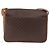 Céline Borsa a tracolla CELINE Macadam PVC Pelle Marrone Oro Auth 191021 D'oro - vista 2