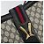 Borsa a tracolla GUCCI GG Supreme in PVC e pelle blu navy e oro Auth 190743 D'oro - vista 14