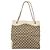 Borsa Tote GUCCI GG Canvas Beige Oro 109141 Auth mr2652 D'oro - vista 13