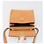 Céline Borsa a Spalla CELINE Circle in Pelle Arancione Oro Auth 190471A D'oro - vista 10