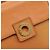 Céline Borsa a Spalla CELINE Circle in Pelle Arancione Oro Auth 190471A D'oro - vista 17
