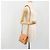 Céline Borsa a Spalla CELINE Circle in Pelle Arancione Oro Auth 190471A D'oro - vista 23