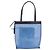 Borsa Tote LOEWE Nylon Mesh Blue Silver Auth bs35980 Argento - vista 13
