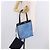 Borsa Tote LOEWE Nylon Mesh Blue Silver Auth bs35980 Argento - vista 21
