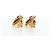 Brincos CHANEL COCO Mark em metal dourado CC Auth 190722M - vista 7