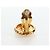 Brincos CHANEL COCO Mark em metal dourado CC Auth 190722M - vista 8