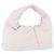 Borsa a Spalla BOTTEGA VENETA in Pelle Bianco Argento Auth BA13763M