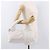 Borsa a Spalla BOTTEGA VENETA in Pelle Bianco Argento Auth BA13763M - vista 20
