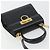 Bolso Salvatore Ferragamo Gancini de Cuero 2way Negro Oro Auth 190688 Dorado - vista 6