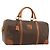 Céline CELINE Boston Tasche Macadam Canvas PVC Leder Braun Gold Auth ep14989A Golden