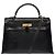 Hermès Borsa HERMES Kelly 32 in Pelle Esotica Nera - 103466 Nero