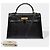 Hermès Borsa HERMES Kelly 32 in Pelle Esotica Nera - 103466 Nero - vista 2
