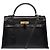 Hermès Borsa HERMES Kelly 32 in Pelle Esotica Nera - 103466 Nero - vista 3